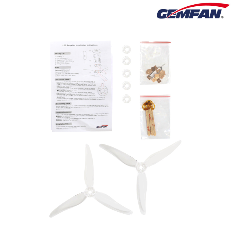 Starlight LED Props for FPV Racing Drone Motors