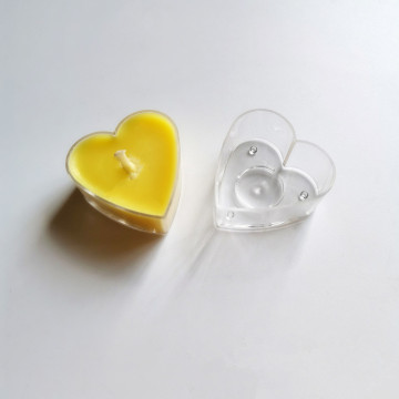 Heart shape platic cup for candle making