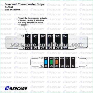 baby accessory with strip thermometer