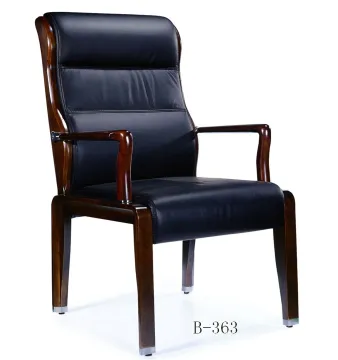Luxury Wooden Office Chair Executive Chair Managerial Leather Chair