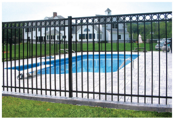 Hot Dipped Galvanizing Flat Top Picket Fence