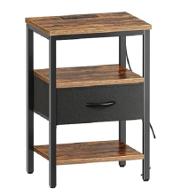 Narrow Side Table End Table for Living Room