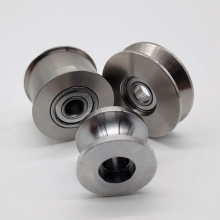 Customized Pulleys With Bearings-U-Groove H-Groove V-Groove POM Stainless Steel Idler Pulleys With Bracket