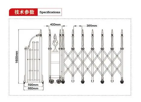 Modern Exterior Automatic Aluminum Sliding Gate