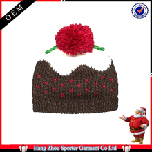 16FZCB11 jacquard knitting christmas beanie hat