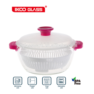 Pyrex cookware glass cooking pot