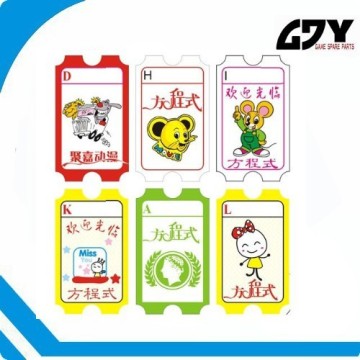 fec ticket & Raffle ticket for game paper tickets