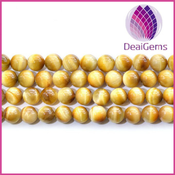 Natural golden tiger eye beads Golden tiger eye semi-finished products wholesale