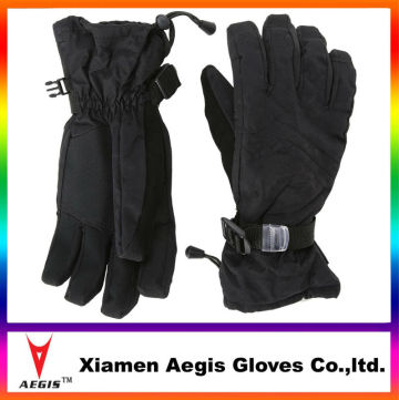 2016 Fashion women fingerless ski gloves women leather palm ski gloves