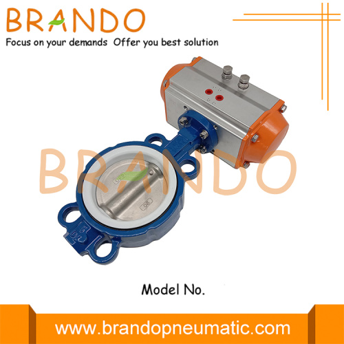 DN125 Gusseisen -Schmetterlingsventil mit pneumatischer Aktuator