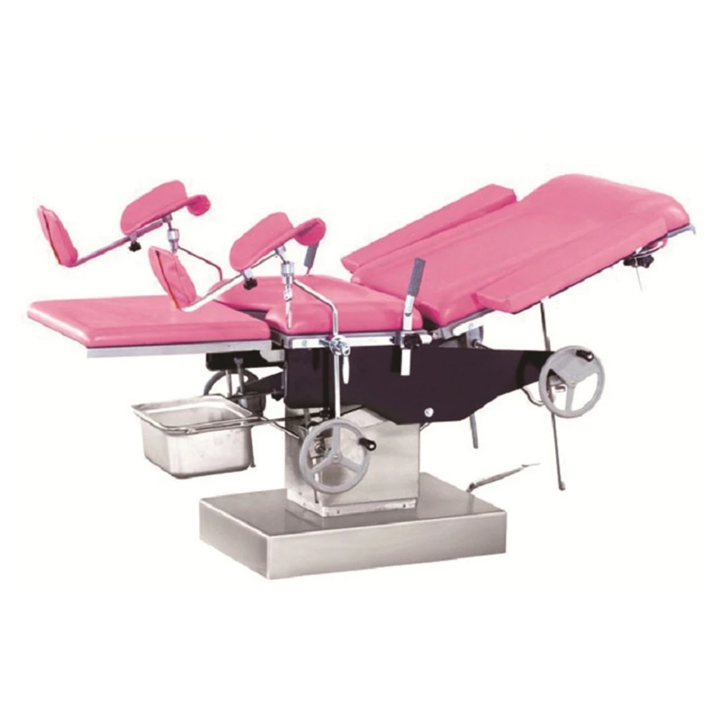 Stainless Steel Gynecological Examination Table/ Medical Delivery Bed and Examination Couch