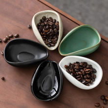 Ceramic Coffee Bean Container with Scoop for Tea and Coffee