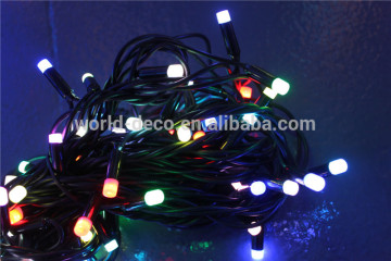 color changing outdoor christmas led string lights / IP65 RGB rubber led string light
