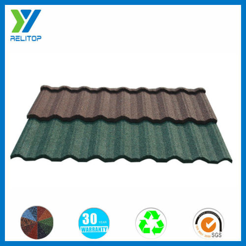 0.4mm stone chips coated aluminum roofing covering