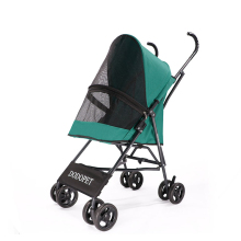 Lightweight Foldable 4-Wheel Pet Stroller for Small Dogs & Cats
