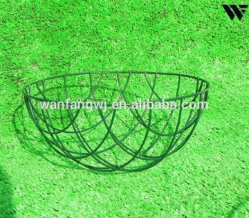 decorative metal wicker hanging flower pot baskets