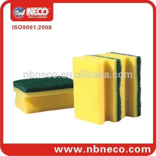 scrubber sponge with scouring pad