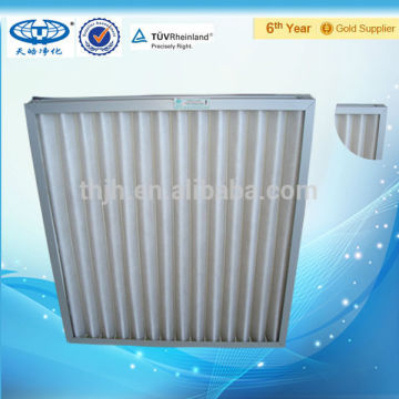 Washable synthetic fiber panel pre air filter