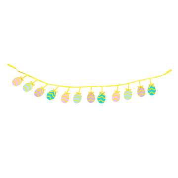 Cute Easter egg Pattern Bunting Flags