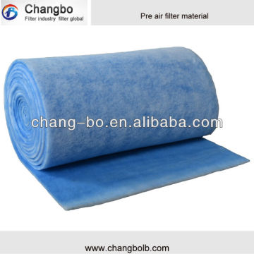 Non woven polyester blue and white air filter media/roll filter media