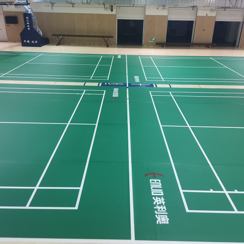 Sol sportif de badminton en pvc