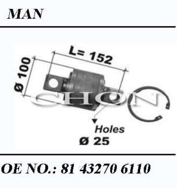 81432706110, MAN Truck, radius rod bush