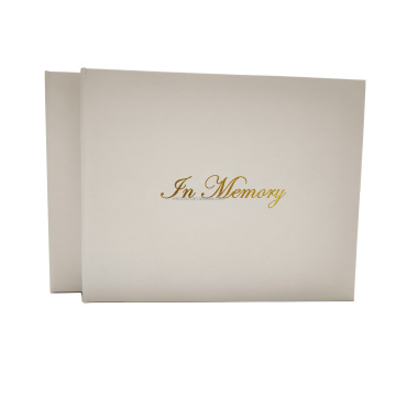 Custom Cheap Keepsake Gold Foil Traditional Wedding Guest Book Gift