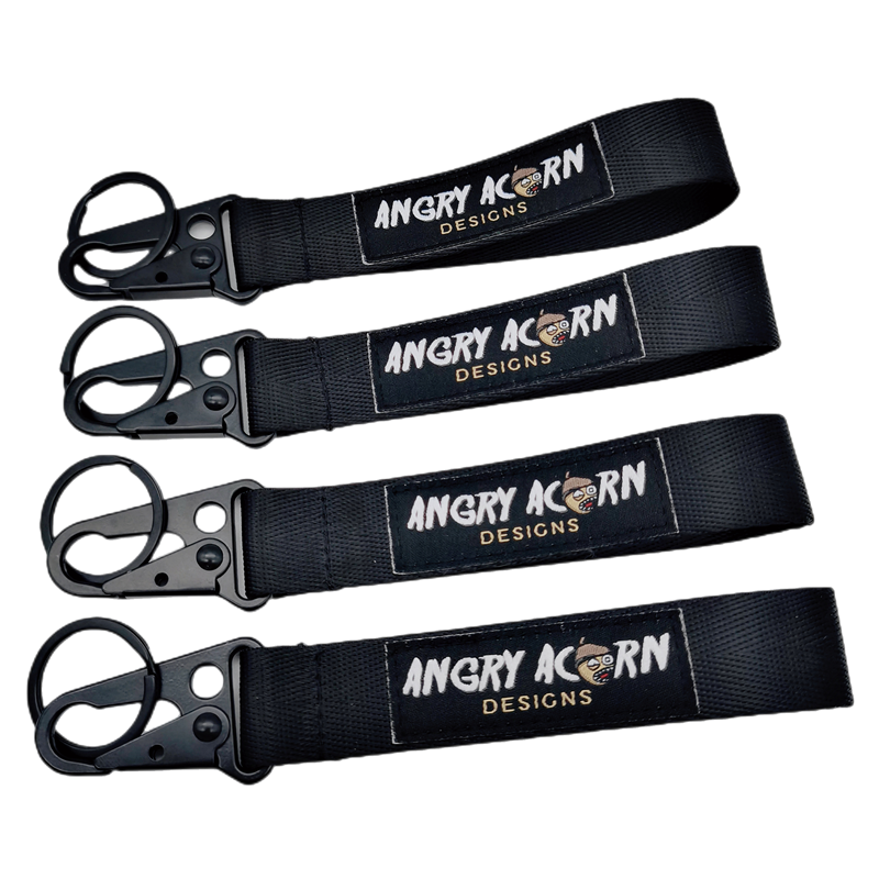 Nylon Webbing Car Carabiner Keychain Lanyard