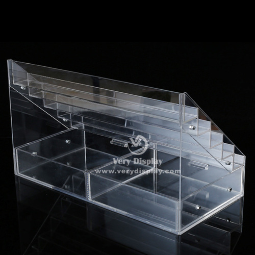 Armazenamento de maquiagem acrílica Clear Clear Stand Riser Riser Stand