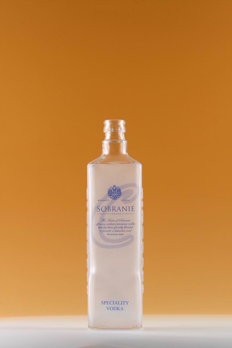 Square Glass Vodka Bottle