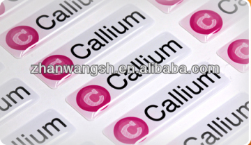 Adhesive epoxy dome sticker,dome sticker printing