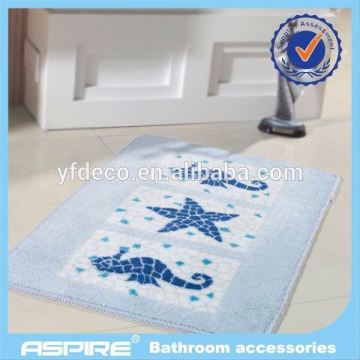 floral design printed bath mats