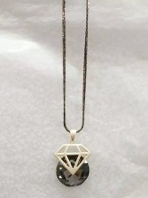 Statement Necklace, Crystal Charm on Chains Jewelry Fashion Statement Necklace , Statement Necklace Wholesale PT2090