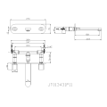 Prado Dual Handle Basin Mixer ○