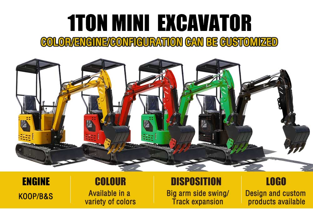 Dc10 1ton Koop Engine Mini Excavator