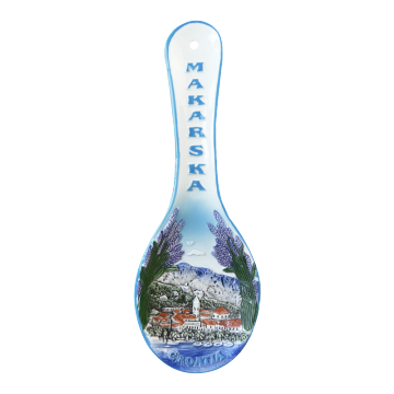 Croatian Travel Souvenir: BONWILL Ceramic Spoon Rest