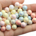 Harga Borong Murah 6MM 8MM 10MM Acrylic Round AB Plating Ball Beads Plastik Longgar Spacer Beads Untuk Pembuatan Perhiasan