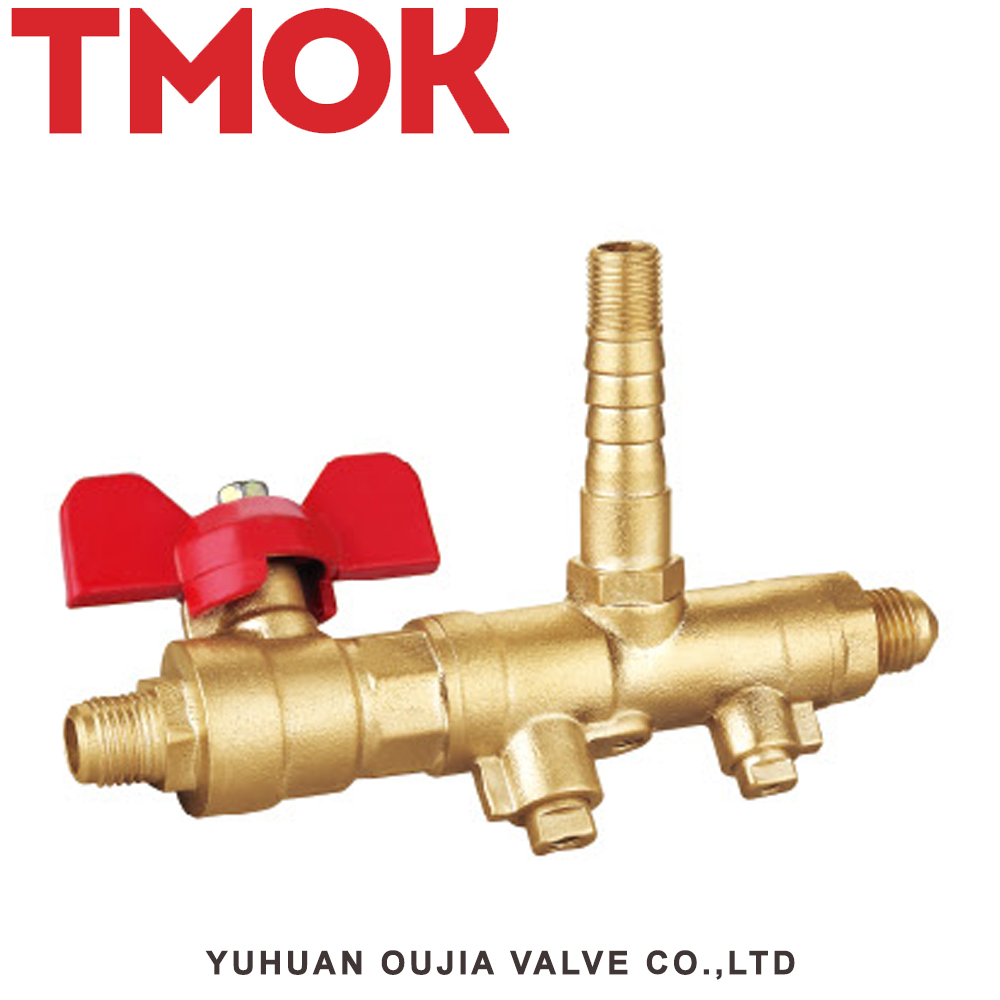 DN40 brass nickle plating high quality gas valve