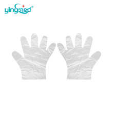 Guantes del hogar Guante de plástico de PE transparente barato para guantes de plástico de grado alimenticio