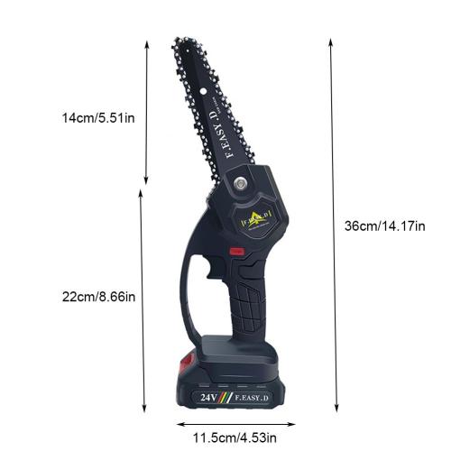 Kleine handheld lithium elektrische zaag logging tuin elektr