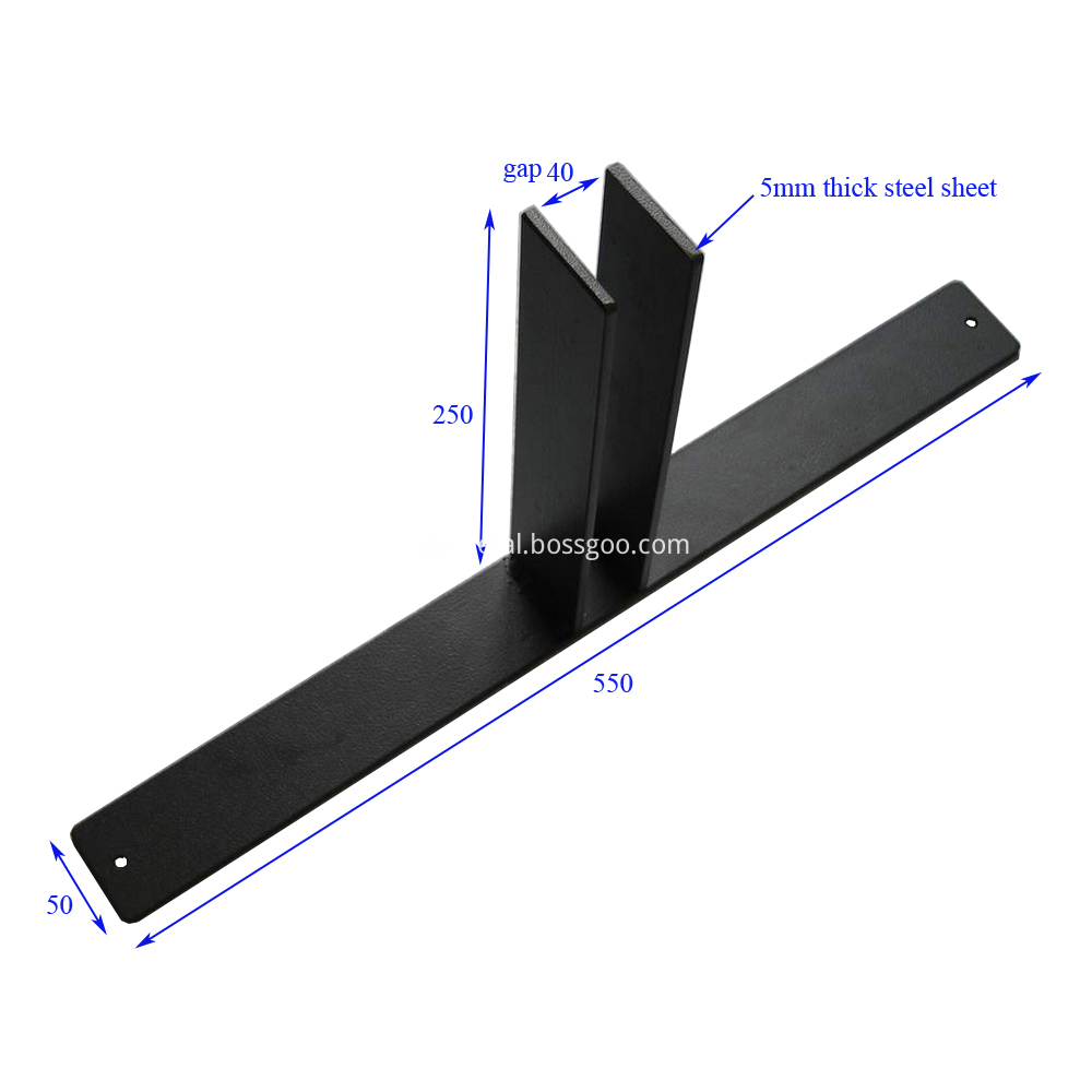 SSFT0005 Office Divider T Base Stabilizing Foot Size