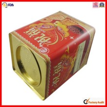 high quality rectangular large biscuit tin can