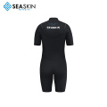 Seaskin แขนสั้นขาสั้น 2 มม. ด้านหน้าซิป Men Wetsuit สำหรับการท่อง