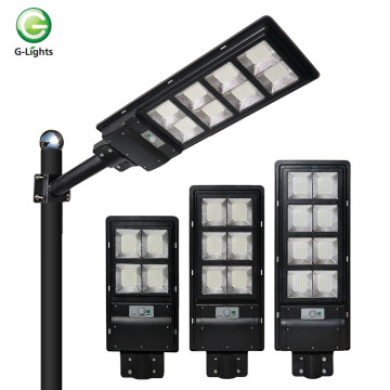 Lâmpada de rua solar externa 120w 180w 240w tudo em um led solar