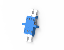 LC Duplex Fiber Optic Adaptor Flange No Shutter