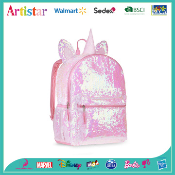 pink unicorn sequin backpack