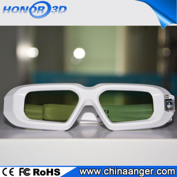 black/white frame 3d shutter DLP-Link glasses,cheaper active shutter 3d glasses