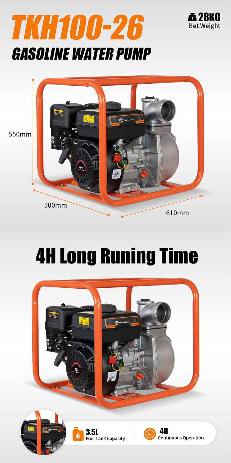 Bomba de agua de gasolina TKH100-26(9) TKH100-26 Gasoline Water Pump(9)