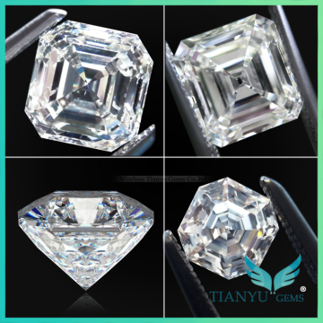 wholesale moissanite price per carat charles&keith 8x8mm asscher moissantie