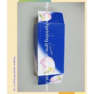 custom blue high quality paper tissue boxes